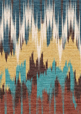 Multi-Colour Modern Style Area Rug